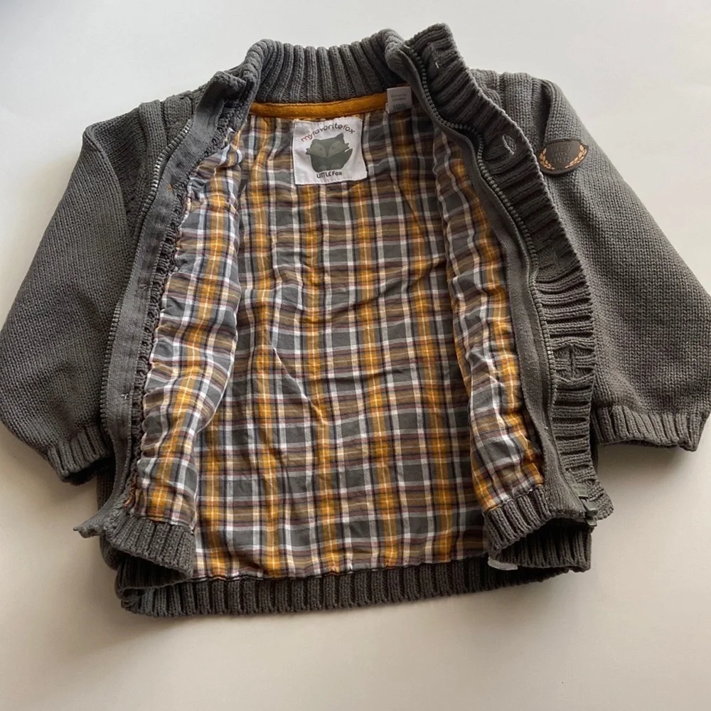 My Favorite Fox Toddler Zip Up Sweater Jacket Toddler